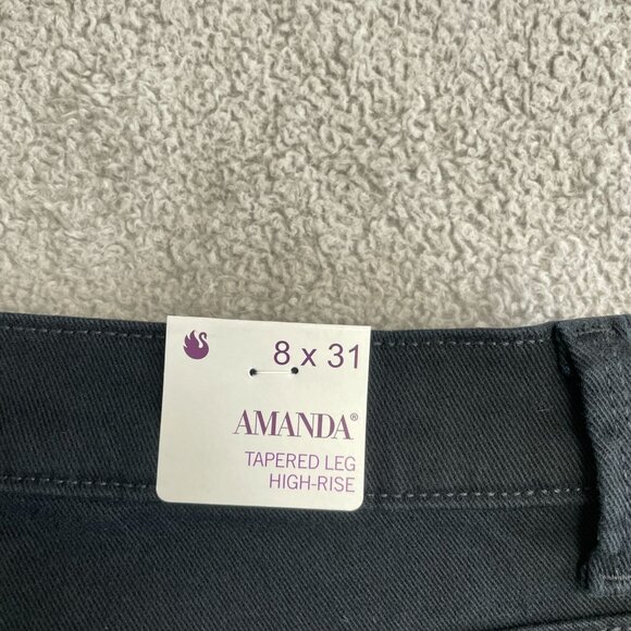 NEW Gloria Vanderbilt Women's 8 Amanda Slimming Jeans 31" Inseam Black - Picture 13 of 14